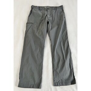 UB Tech Pants Mens 36x30 Gray Classic Fit Nylon Spandex Outdoor Hiking Casual